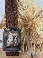 Load image in the gallery viewer,Cinto em pele entraçada ARTISAN
