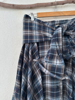 Carregar imagem no visualizador da galeria, Saia de fazenda c/cinto em mangas de camisa CÓRDOBA
