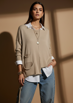 Load image in the gallery viewer,Camisola em malha de algodão DUNES
