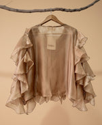 Carregar imagem no visualizador da galeria, Camisa efeito chiffon c/ folhos KALAHARI
