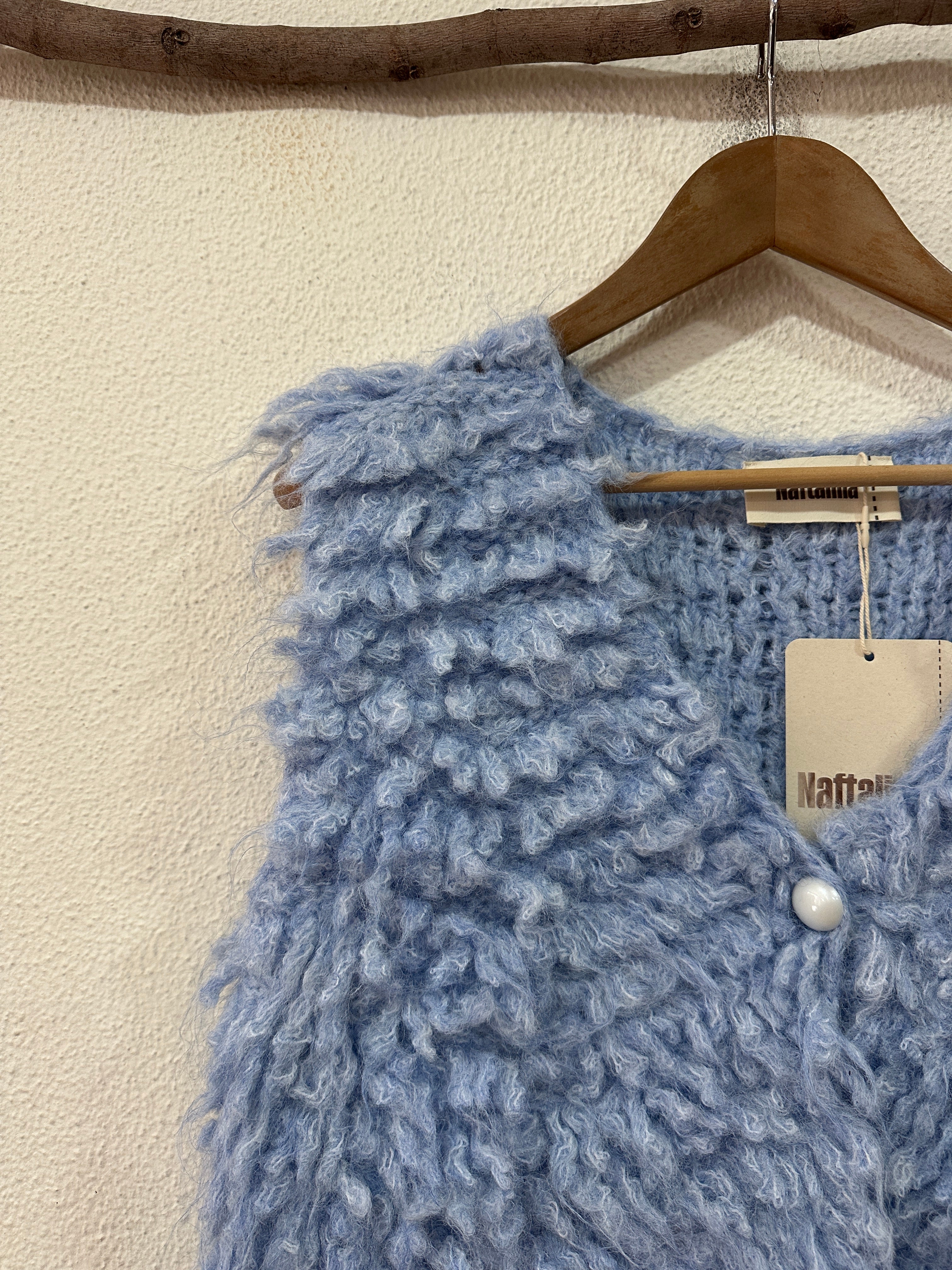 Colete curto em malha de laçadas BRAY