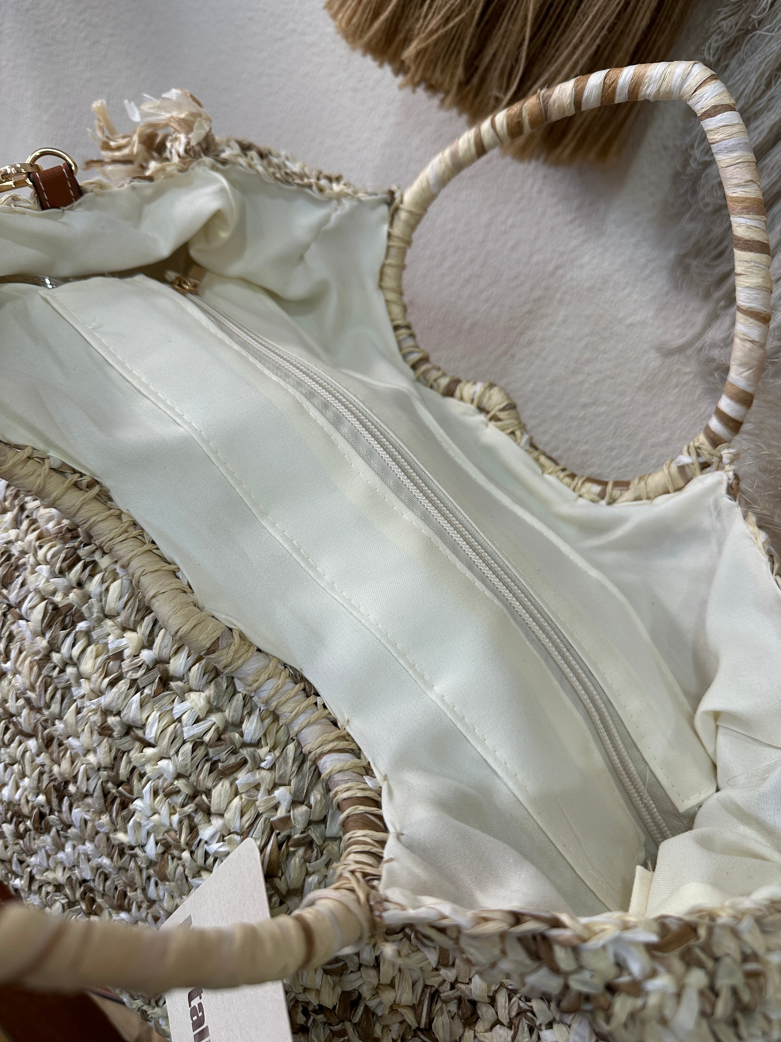 Mala em ráfia c/franjas TERESA