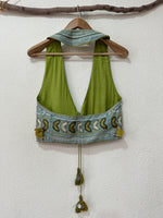 Chargez l'image dans la visionneuse de la galerie,Colete de costas abertas bordado GAYA
