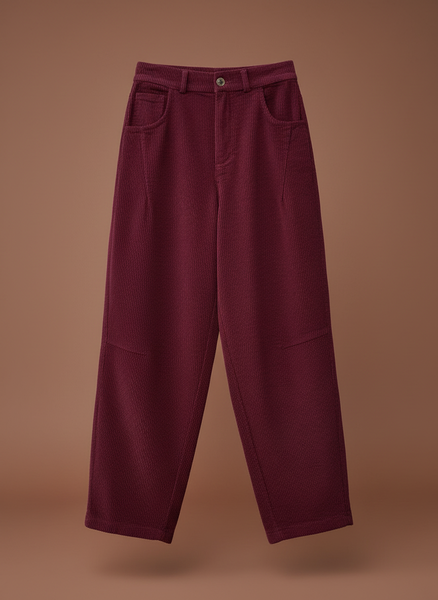 Calças baggy em bombazina BILBAU