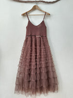 Load image in the gallery viewer,Vestido em crochet c/ tule BERBER
