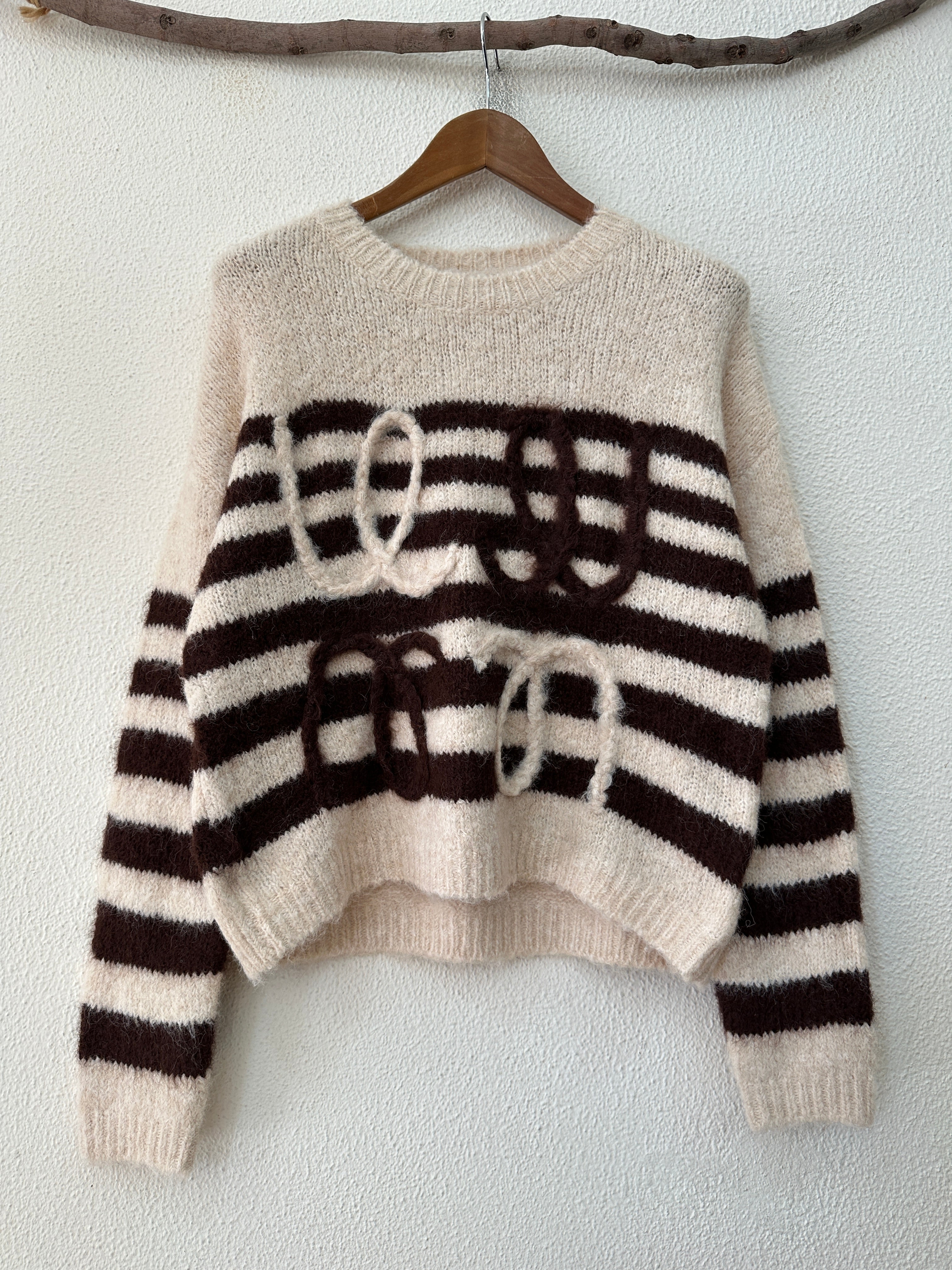 Camisola de malha bordada LEILA