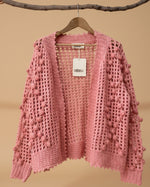 Load image in the gallery viewer,Casaco de malha rendado c/ aplicações DREAMER
