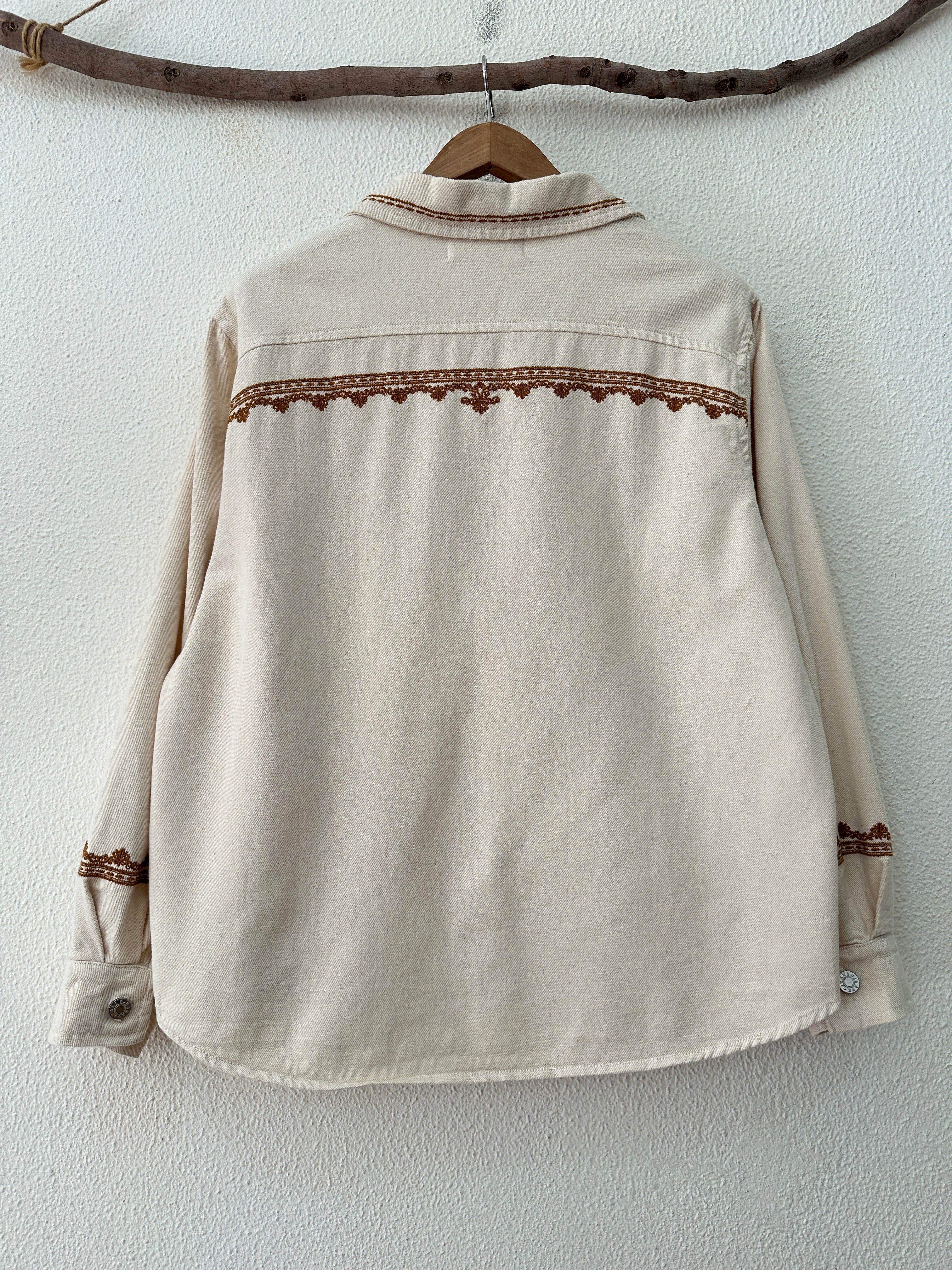 Casaco de sarja bordado MANON