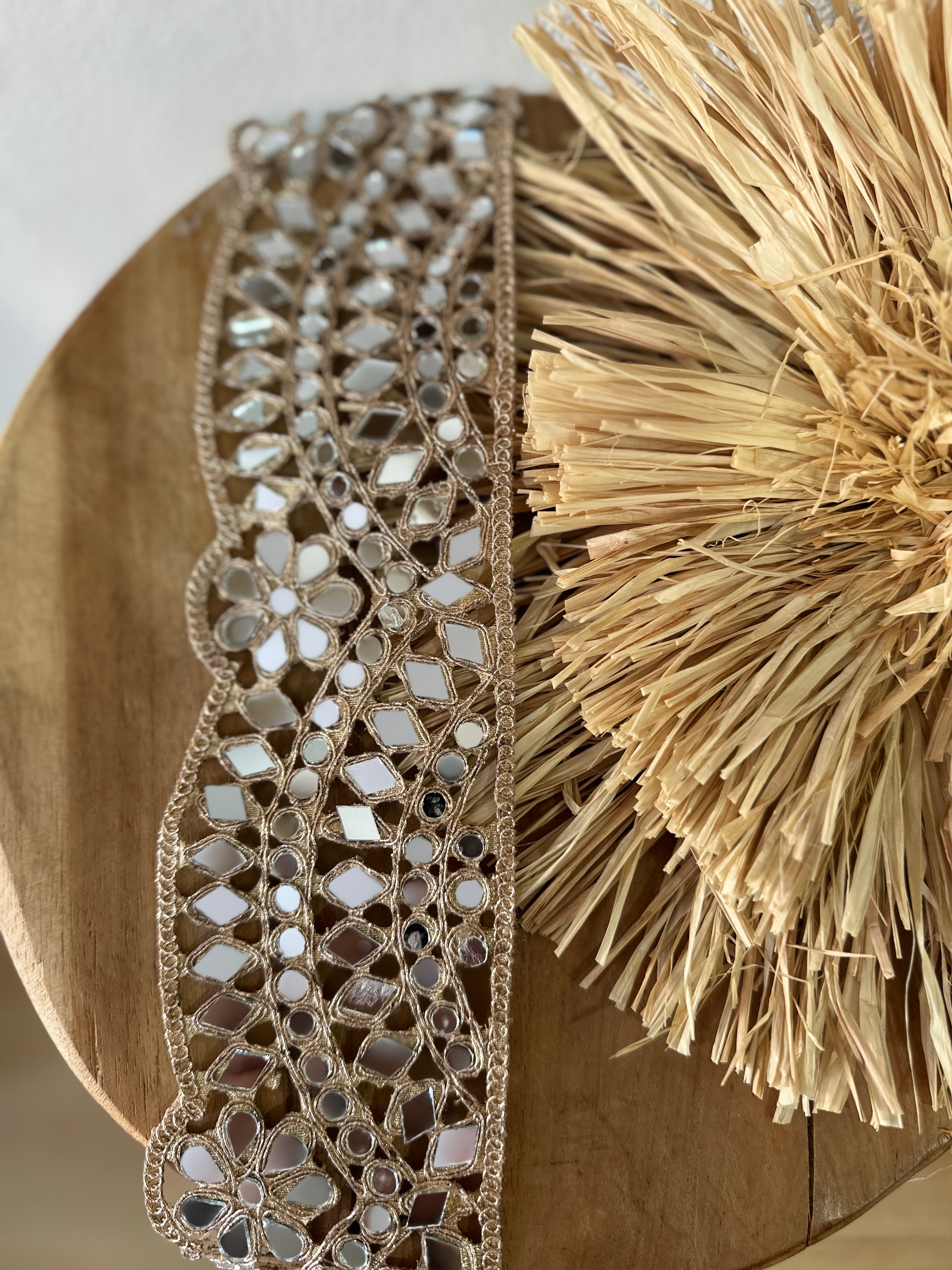 Cinto dourado c/espelhos REFLECTION