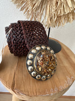 Carregar imagem no visualizador da galeria, Cinto em pele entraçada OBLIVION
