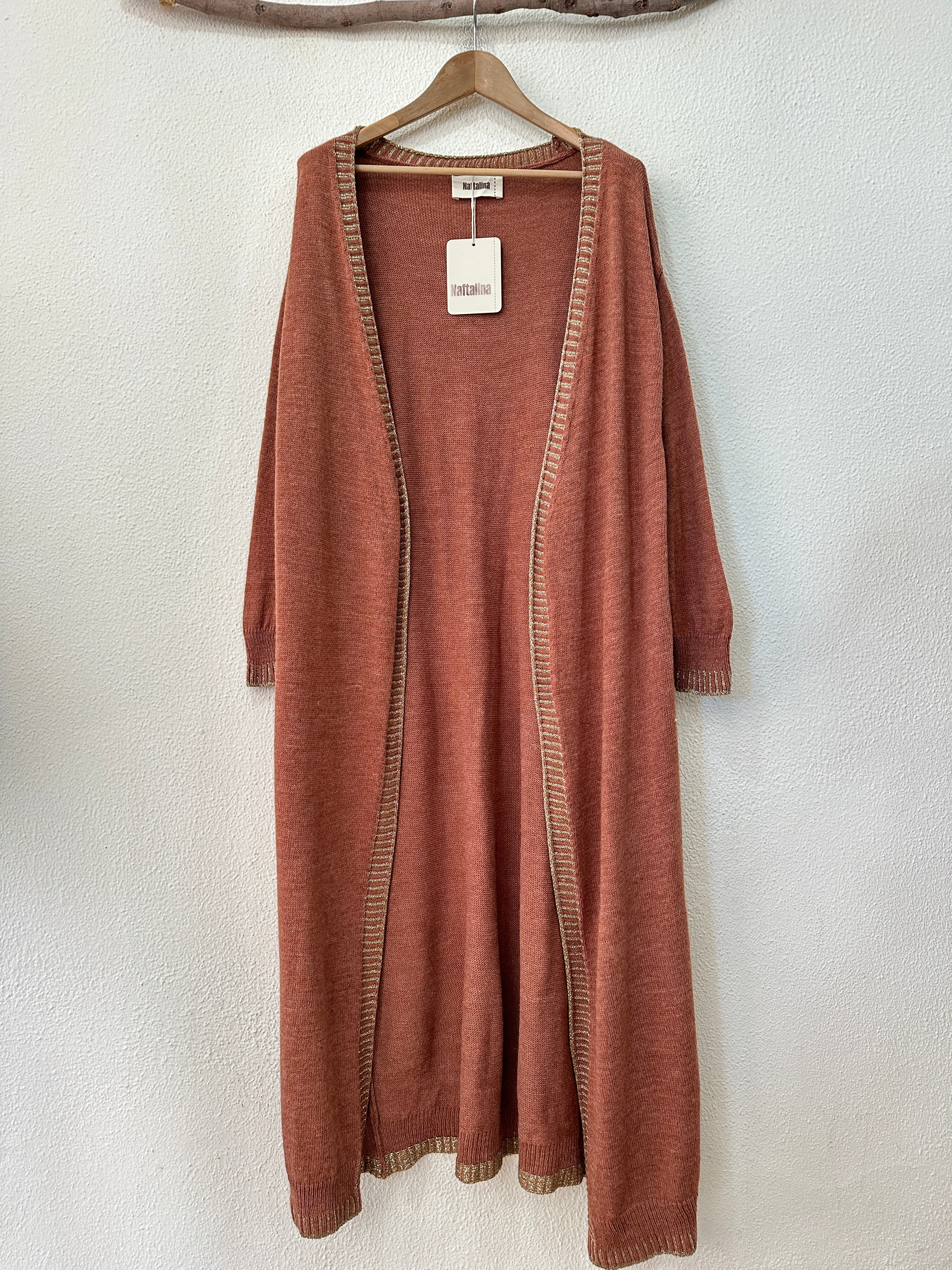 Casaco de malha comprido c/ brilho SUPERNOVA