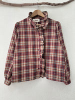 Carregar imagem no visualizador da galeria, Camisa em flanela c/ folho BRIGITTE
