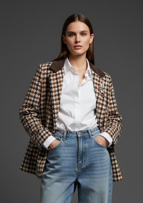 Blazer em fazenda c/ pregadeiras MUSK