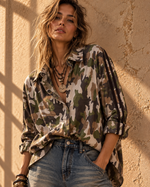 Carica l'immagine nel visualizzatore della galleria,Camisa oversize CAMOUFLAGE
