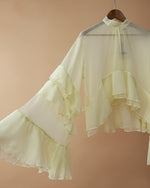 Carregar imagem no visualizador da galeria, Túnica assimétrica em chiffon VANILLA
