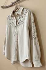 Carregar imagem no visualizador da galeria, Casaco de sarja c/ transparência BRENDA
