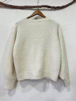 Load image in the gallery viewer,Camisola de malha c/ aplicações DENIM
