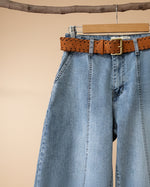 Carica l'immagine nel visualizzatore della galleria,Calças denim modelo baggy HONEYCUP
