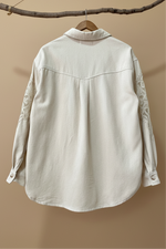 Carregar imagem no visualizador da galeria, Casaco de sarja c/ transparência BRENDA
