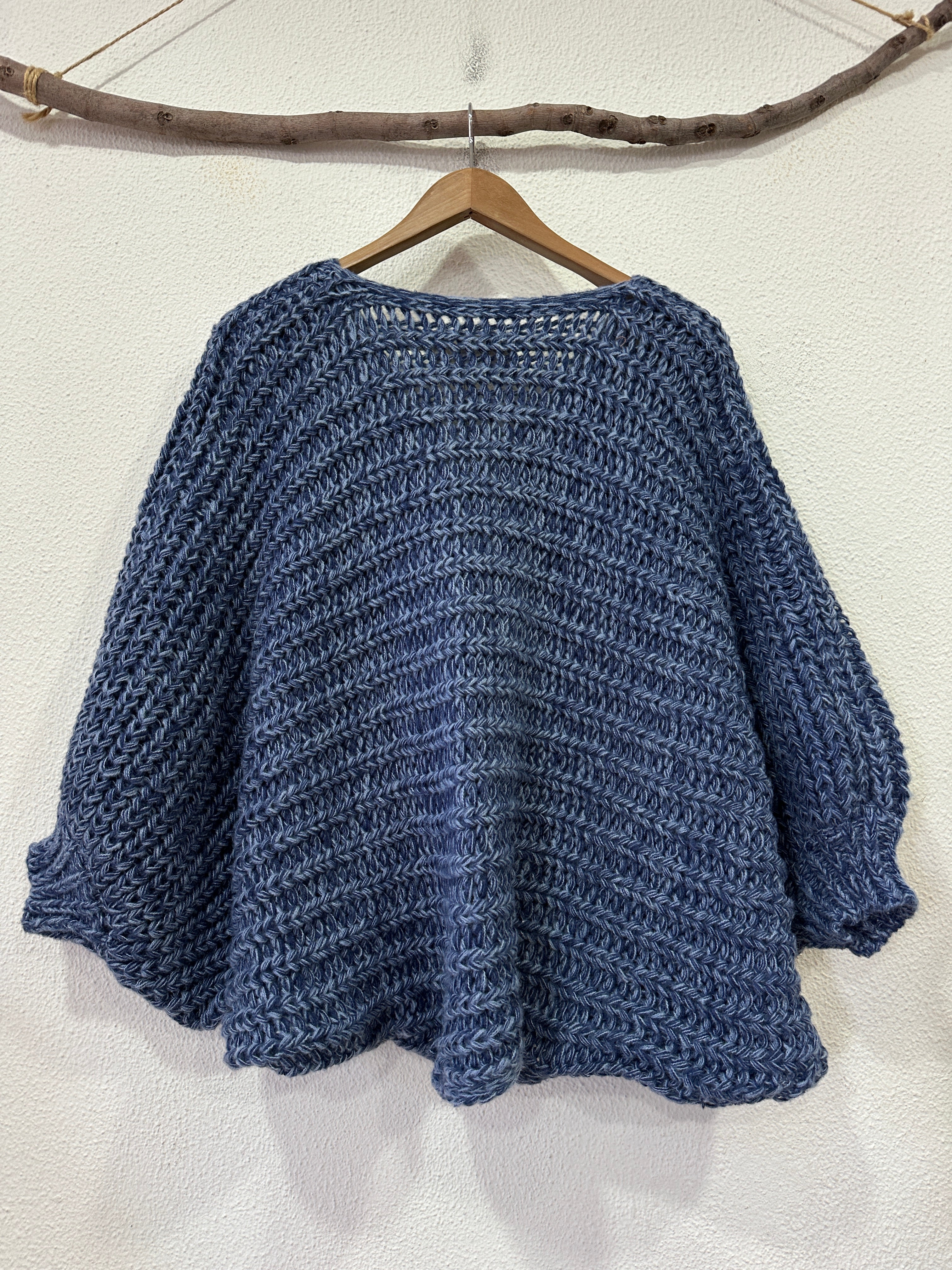 Poncho de malha LUMINOUS