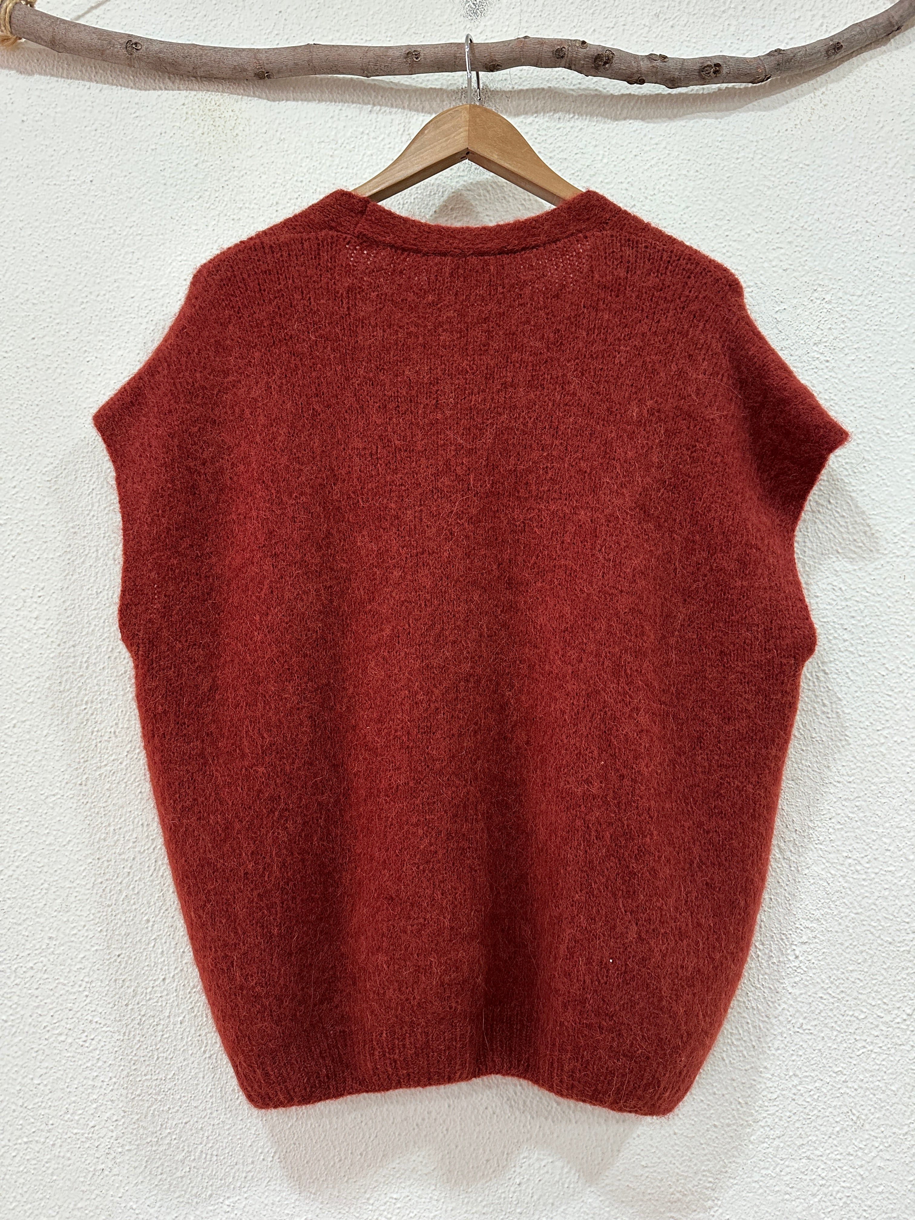 Colete oversize em malha ALPES