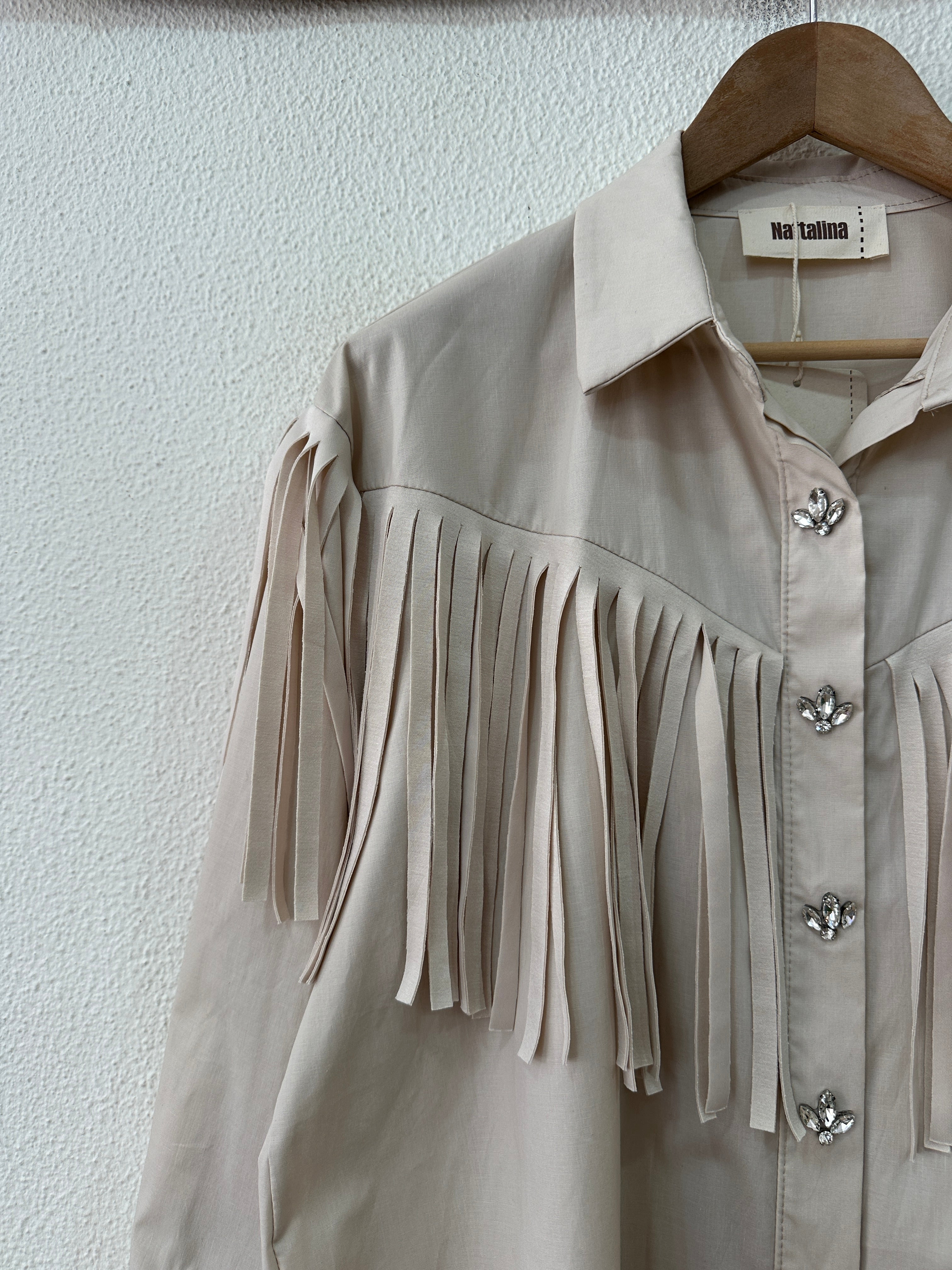 Camisa oversize c/ franjas PATSY