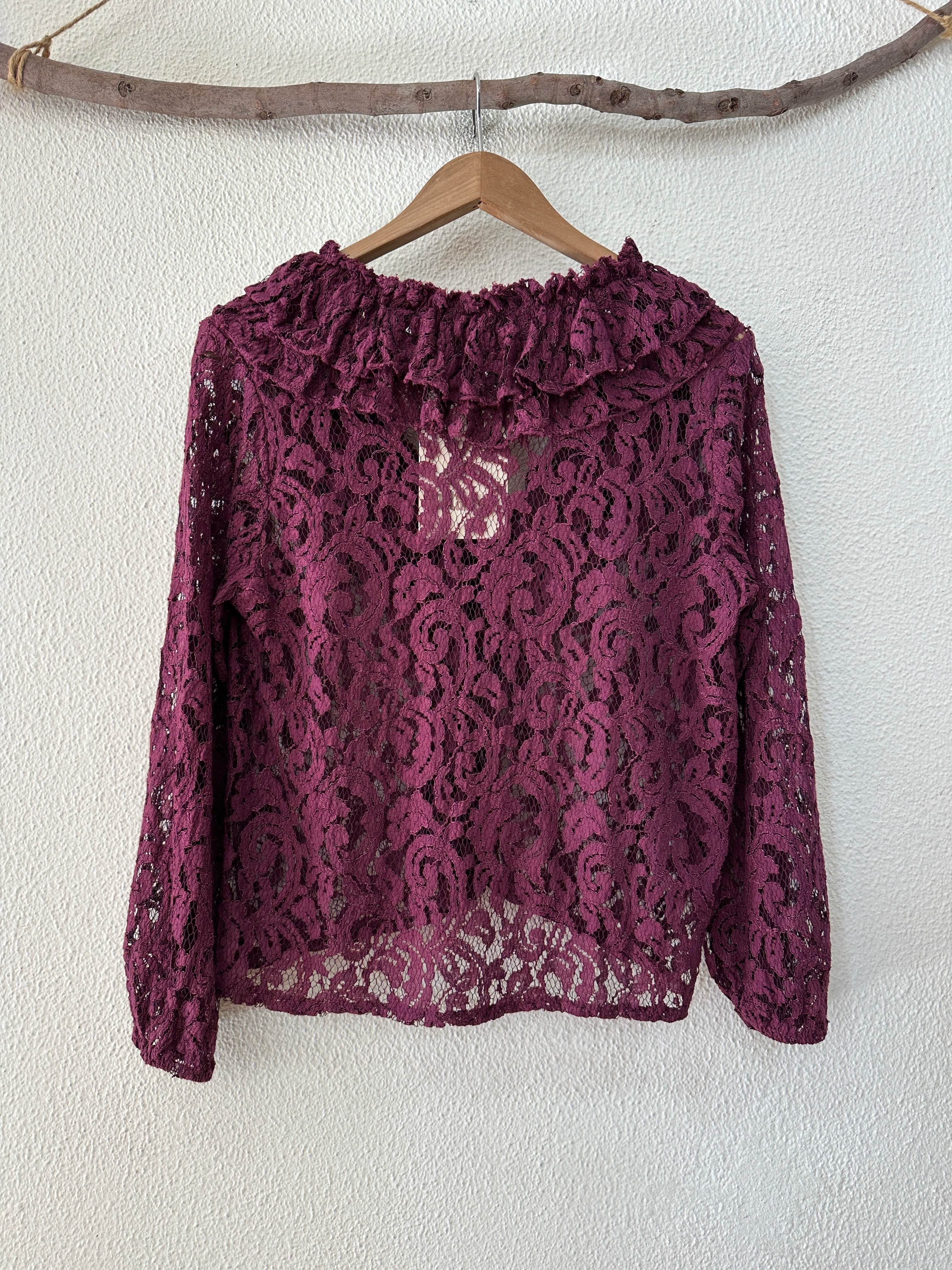 Túnica de renda c/ folhos ARIZONA