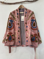 Carregar imagem no visualizador da galeria, Kimono em veludo bordado RIVIERA
