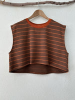 Load image in the gallery viewer,Top curto em jersey c/brilho TERRACOTA
