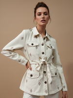 Cargue la imagen en el visor de la galería,Casaco de sarja estilo cargo ZOE
