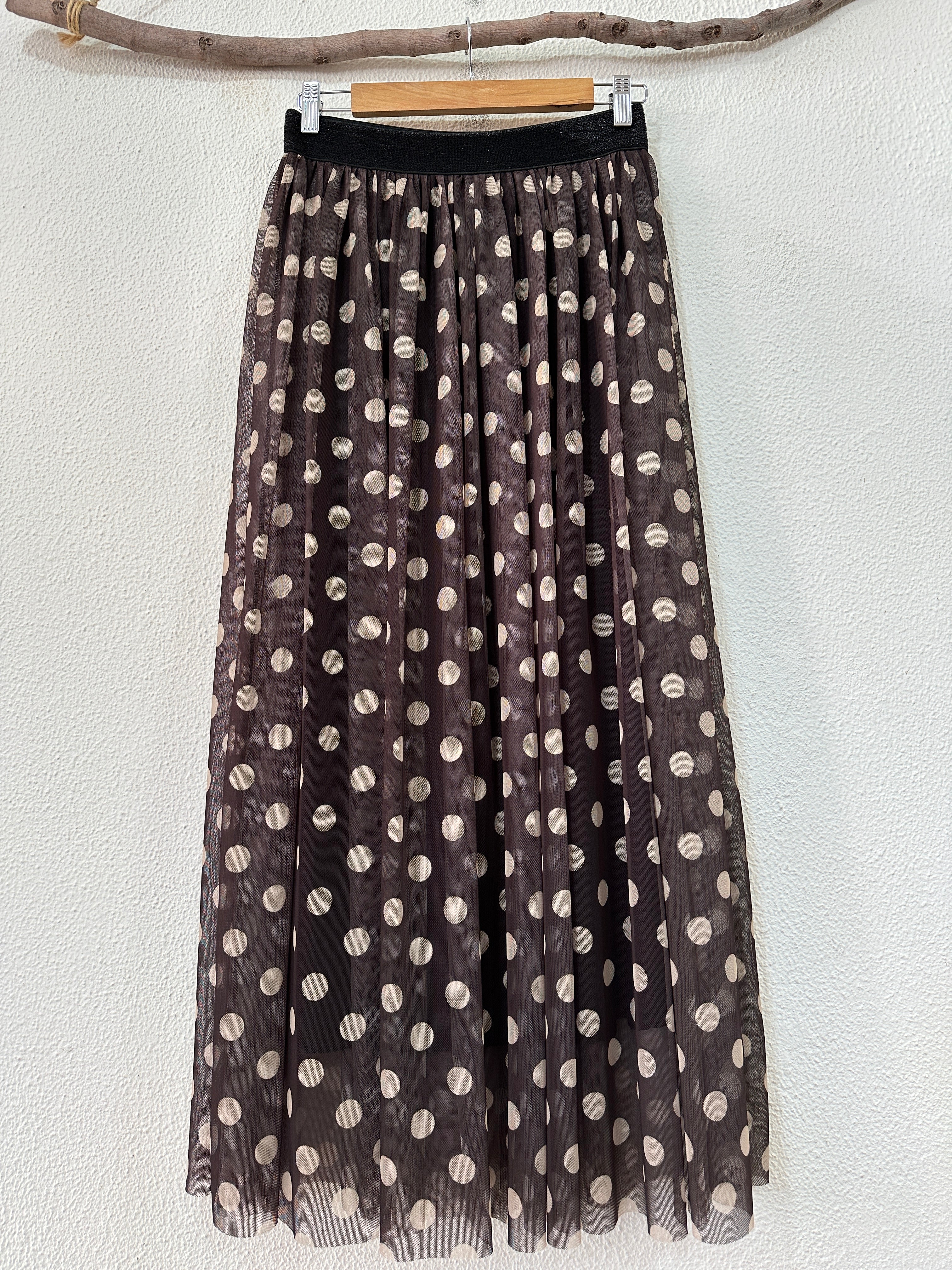 Saia em tule maleável c/ forro DOTTIE