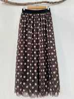 Load image in the gallery viewer,Saia em tule maleável c/ forro DOTTIE
