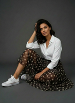 Load image in the gallery viewer,Saia em tule maleável c/ forro DOTTIE
