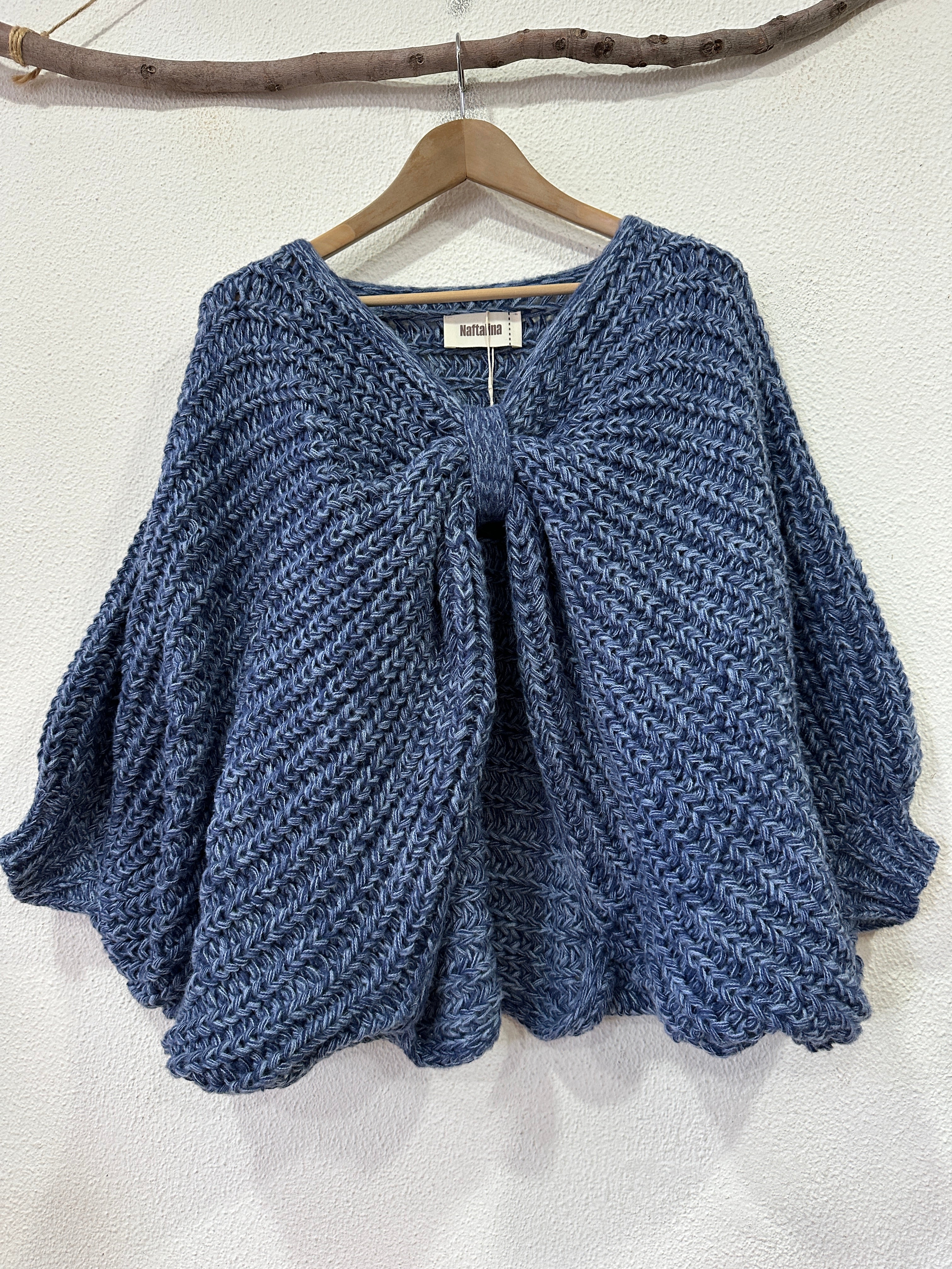 Poncho de malha LUMINOUS