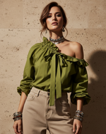 Carregar imagem no visualizador da galeria, Blusa efeito abalonado PISTACHIO
