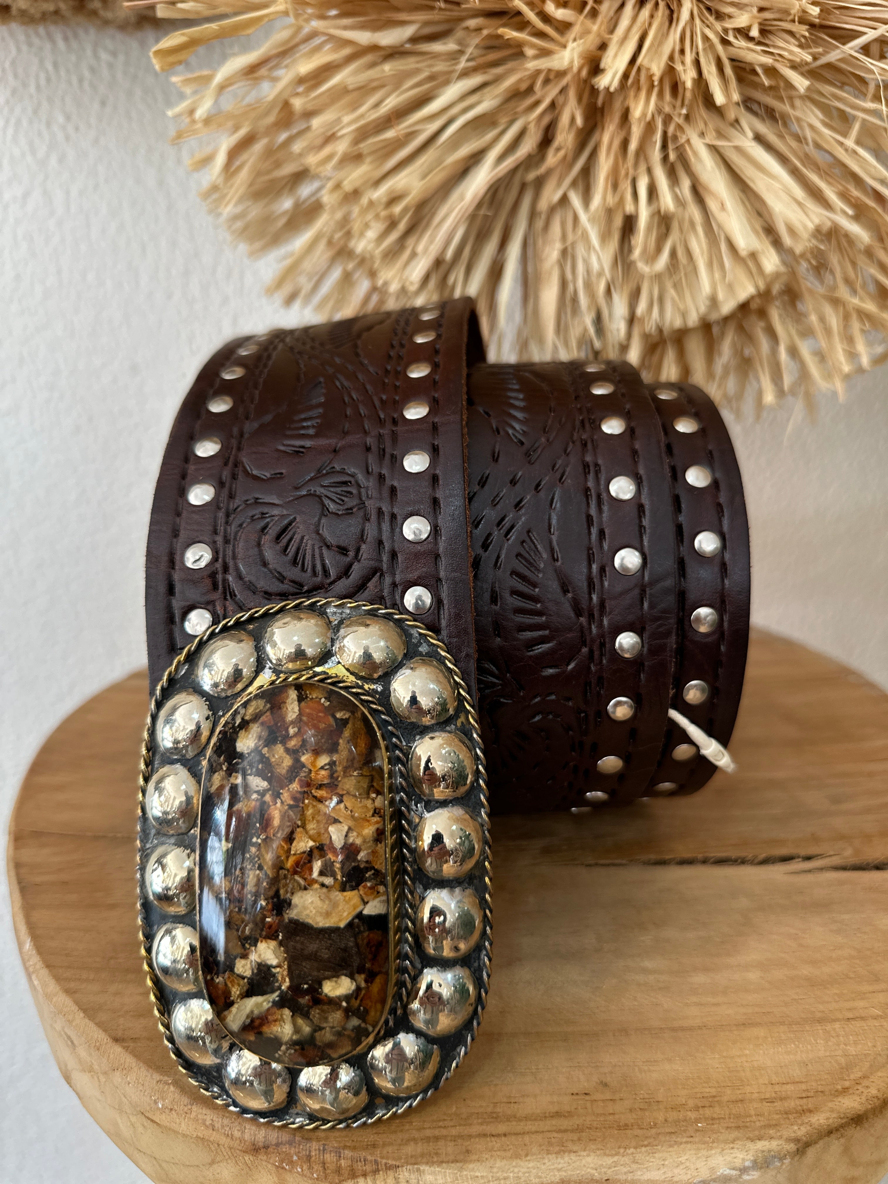 Cinto em pele BAKARI