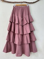 Load image in the gallery viewer,Saia em microbombazina c/ folhos ASPEN
