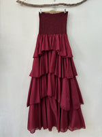 Chargez l'image dans la visionneuse de la galerie,Vestido maxi cai-cai c/ folhos CANNES

