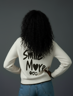 Load image in the gallery viewer,Casaco de malha bordado SMILE MORE

