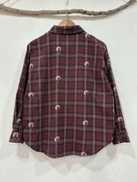 Carica l&#39;immagine nel visualizzatore della galleria,Camisa de flanela c/ bordados BLOOM
