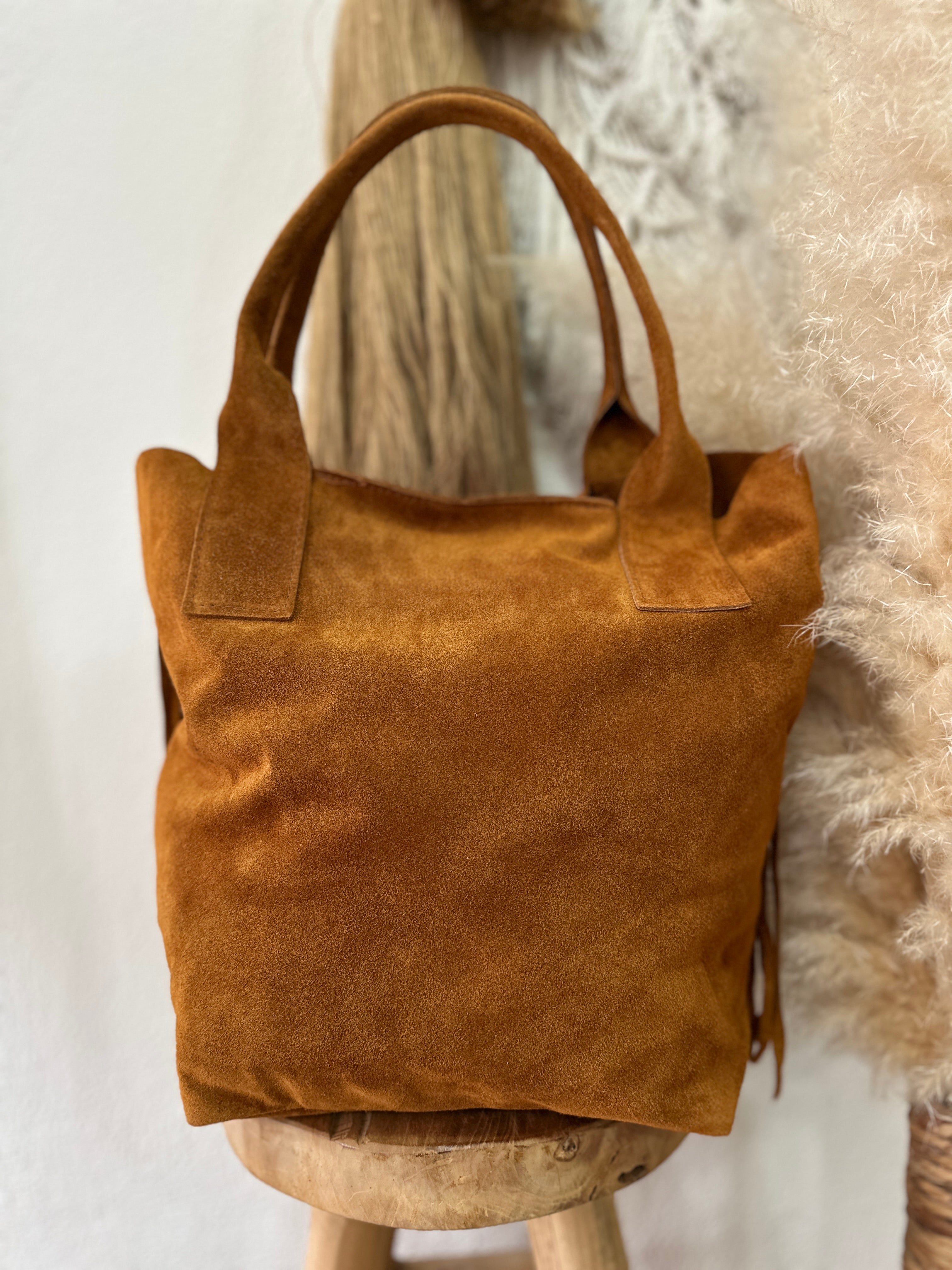 Mala em camurça c/franjas TURIM