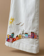 Carregar imagem no visualizador da galeria, Calças denim bordadas VILLAGE
