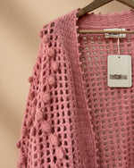 Load image in the gallery viewer,Casaco de malha rendado c/ aplicações DREAMER

