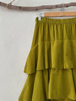 Chargez l&#39;image dans la visionneuse de la galerie,Saia em microbombazina c/ folhos ASPEN
