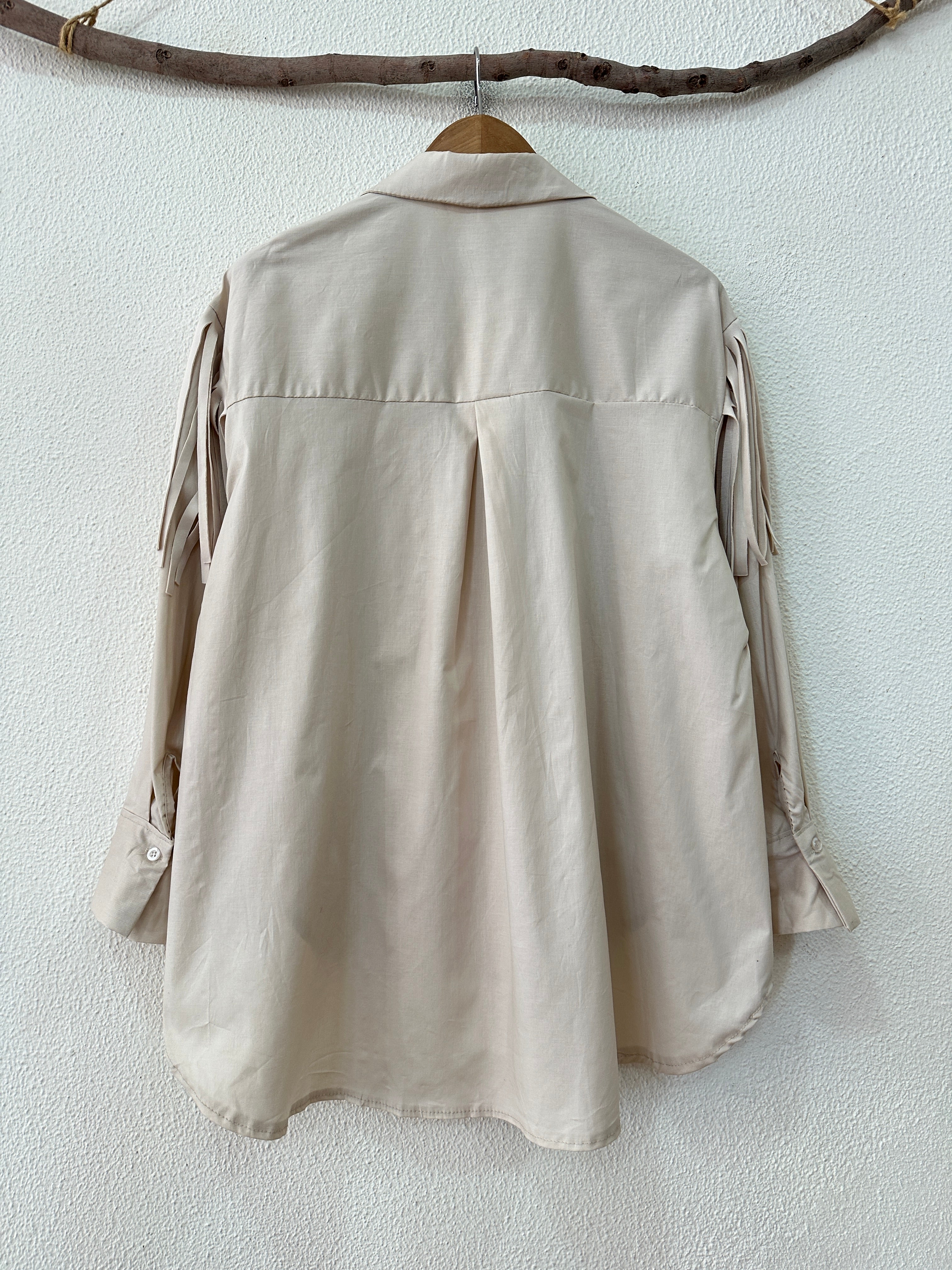Camisa oversize c/ franjas PATSY