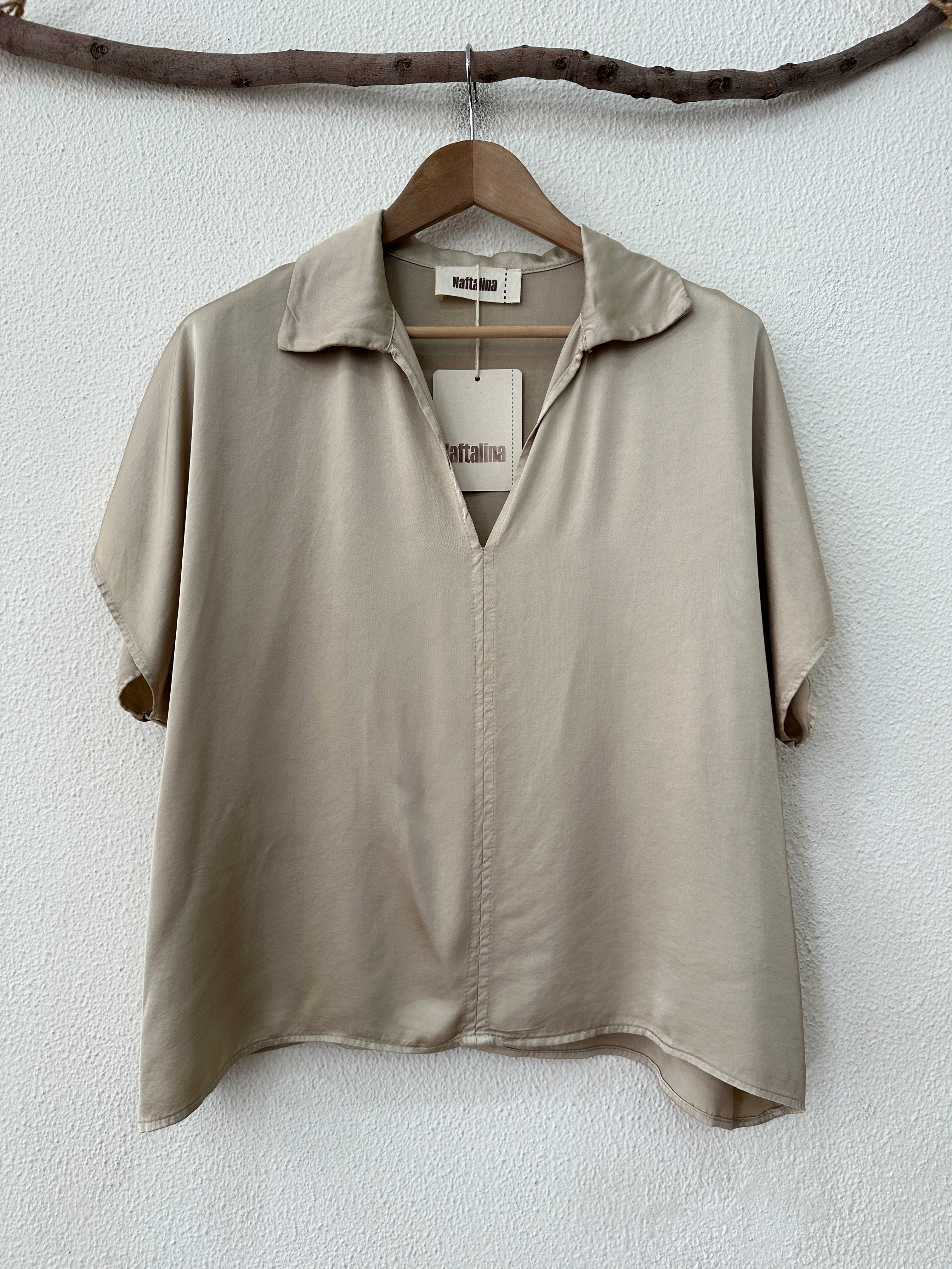 Túnica oversize acetinada BRITNEY