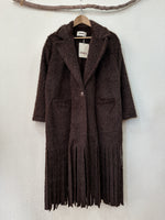 Carregar imagem no visualizador da galeria, Sobretudo efeito pelúcia c/ franjas MOHAWK
