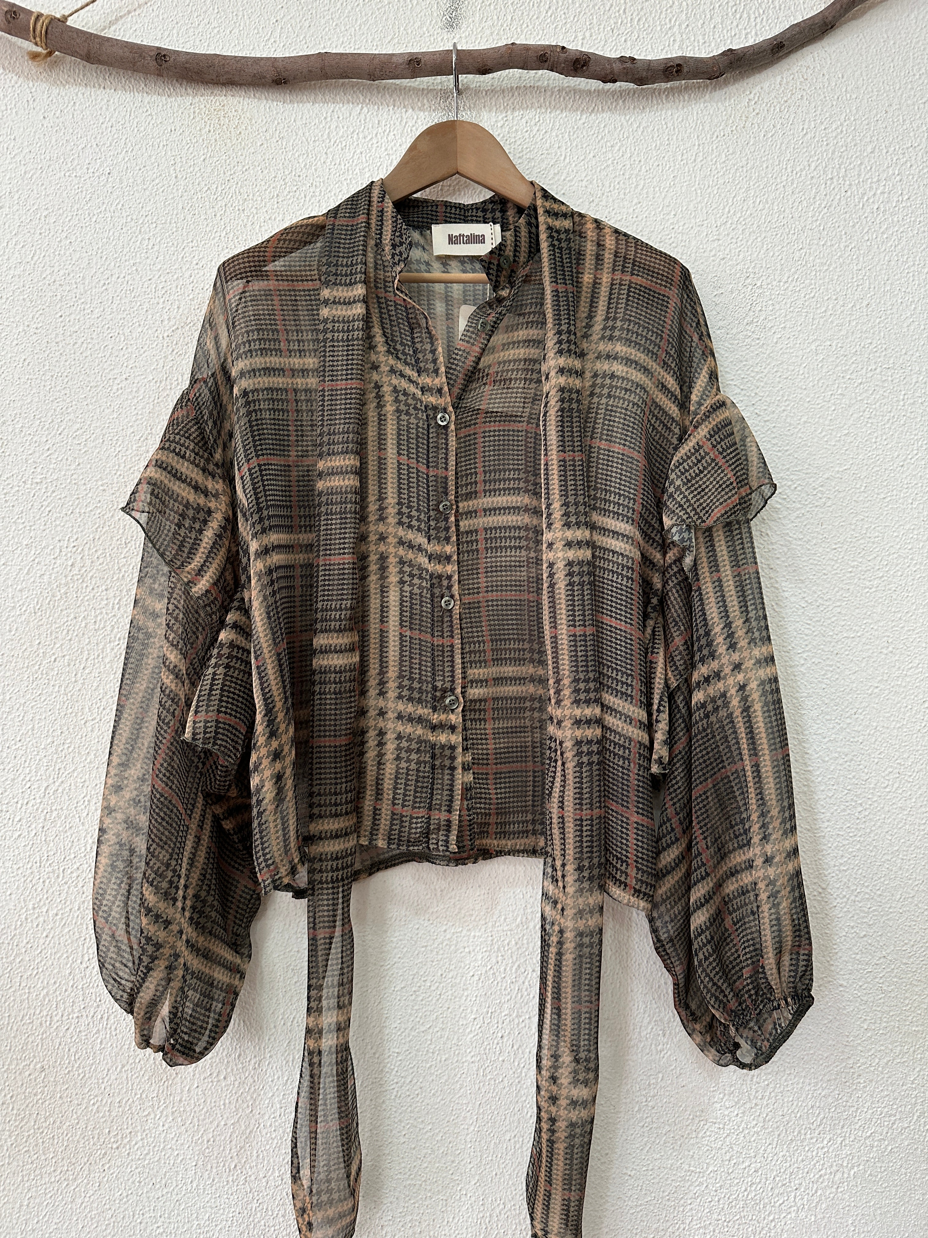 Túnica em chiffon c/laçada MUSK