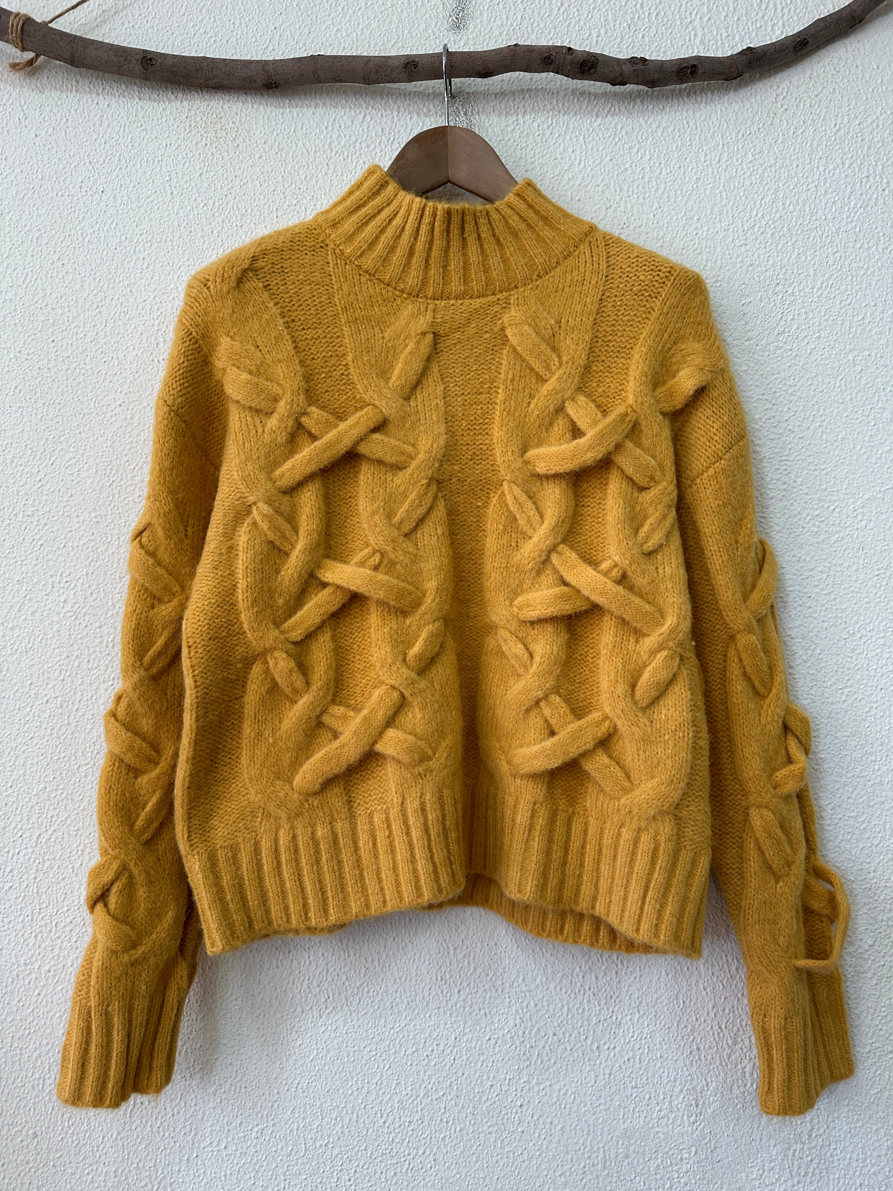 Camisola de malha c/ torcidos ZLATA