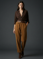 Load image in the gallery viewer,Calças em bombazina c/ bolsos TURMENIC
